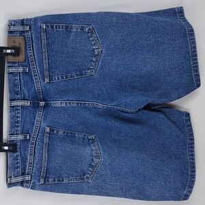 Wrangler med dark wash dad jorts summer casual size 38 inseam 10 shorts